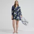 Women's Plus Size SunShade UPF 50 Hooded Mini Swim Swim Cover-Up Dress, alternative image