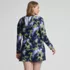 Women's Plus Size SunShade UPF 50 Hooded Mini Swim Swim Cover-Up Dress, Back
