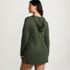 Women's Plus Size SunShade UPF 50 Hooded Mini Swim Swim Cover-Up Dress, Back