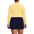 Women's Plus Size SunShade UPF 50 Long Sleeve Cropped Rash Guard, Back
