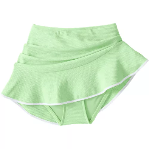 Women's Pique Ruffle Hem Mini Swim Skirt, alternative image