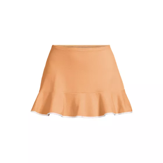 Women's Pique Ruffle Hem Mini Swim Skirt - primary