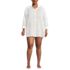Women's Plus Size Rayon Rib Button Down Cover-Up, alternative image