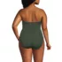 Women's Plus Size SlenderSuit Wrap Bandeau One Piece Swimsuit, Back