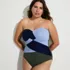 Women's Plus Size SlenderSuit Wrap Bandeau One Piece Swimsuit, alternative image