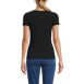 Women's Short Sleeve Tugless Double Layer Square Neck Knit Top, Back