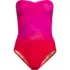 Women's SlenderSuit Wrap Bandeau One Piece Swimsuit, Front