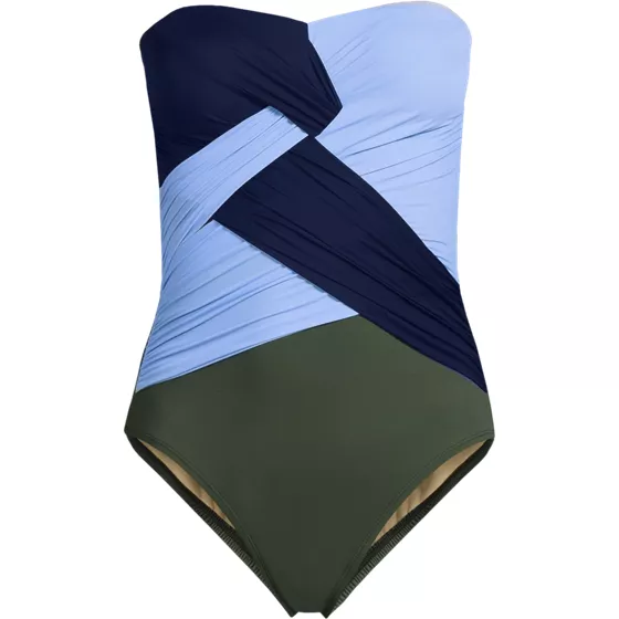 Women's SlenderSuit Wrap Bandeau One Piece Swimsuit - primary