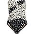 Women's Slender Suit Wrap Bandeau One Piece Swimsuit, Front
