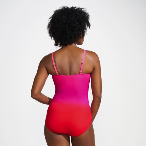 Women's SlenderSuit Wrap Bandeau One Piece Swimsuit, Back