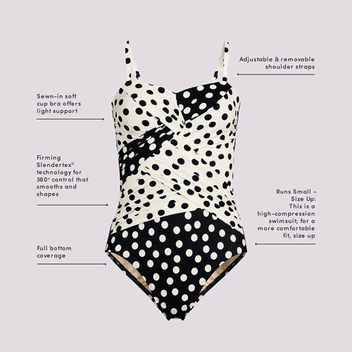 Women's SlenderSuit Wrap Bandeau One Piece Swimsuit, alternative image