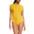 Women's SunShade UPF 50 Short Sleeve Pique Johnny Collar Rash Guard, alternative image