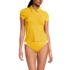 Women's Short Sleeve Pique Johnny Collar UPF 50 Rash Guard, alternative image