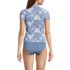 Women's SunShade UPF 50 Short Sleeve Pique Johnny Collar Rash Guard, Back