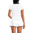 Women's Short Sleeve Pique Johnny Collar UPF 50 Rash Guard, Back