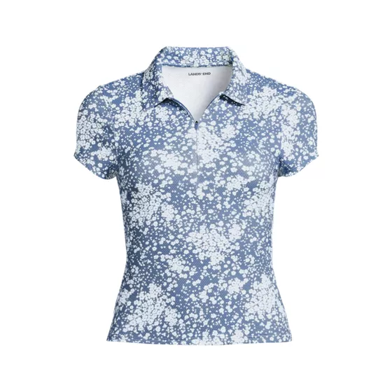 Women's SunShade UPF 50 Short Sleeve Pique Johnny Collar Rash Guard - primary