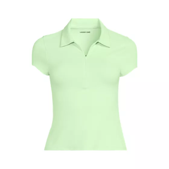 Women's SunShade UPF 50 Short Sleeve Pique Johnny Collar Rash Guard - primary