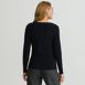 Women's Long Sleeve Tugless Double Layer Square Neck Knit Top, Back