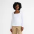 Women's Long Sleeve Tugless Double Layer Square Neck Knit Top, Front