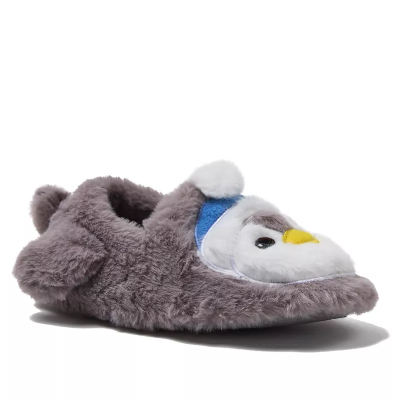 Kids Cute Furry Animal Slippers, alternative image
