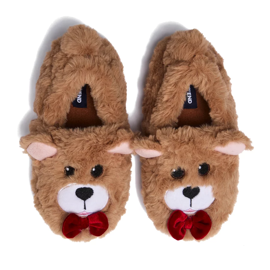 Kids' Cute Furry Animal Slippers view 2