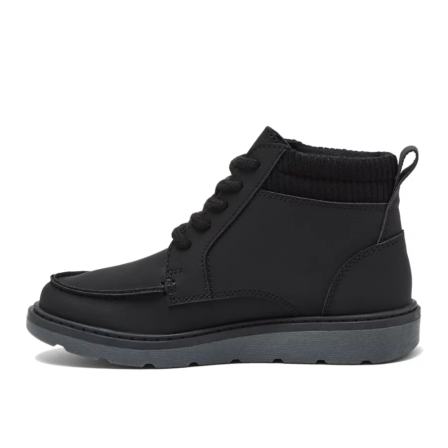 Kids' Moc Toe Flannel Lined Lace Up Boots view 3