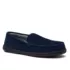 Men's Flannel Lined Suede Slip On Moccasin Slippers, alternative image