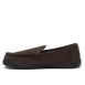 Men's Flannel Lined Suede Slip On Moccasin Slippers, alternative image