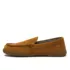 Men's Flannel Lined Suede Slip On Moccasin Slippers, alternative image