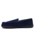 Men's Flannel Lined Suede Slip On Moccasin Slippers, alternative image
