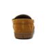 Men's Flannel Lined Suede Slip On Moccasin Slippers, alternative image