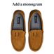 Men's Flannel Lined Suede Slip On Moccasin Slippers, alternative image