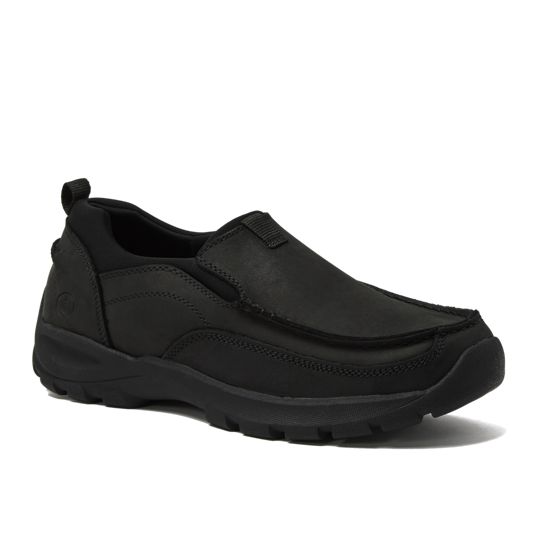 Mens Black Loafers | Lands display picture 1