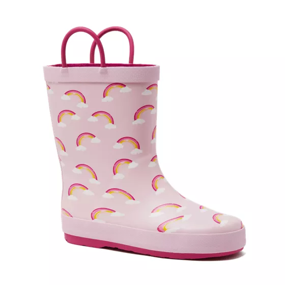 Kids Pull On Splash Rubber Rain Boots - primary