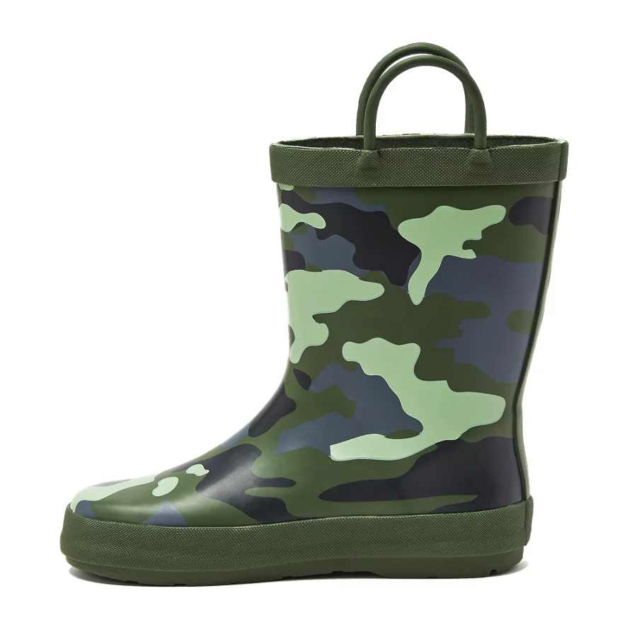 Kids' Pull On Splash Rubber Rain Boots view 3