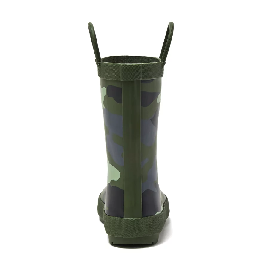 Kids' Pull On Splash Rubber Rain Boots view 4