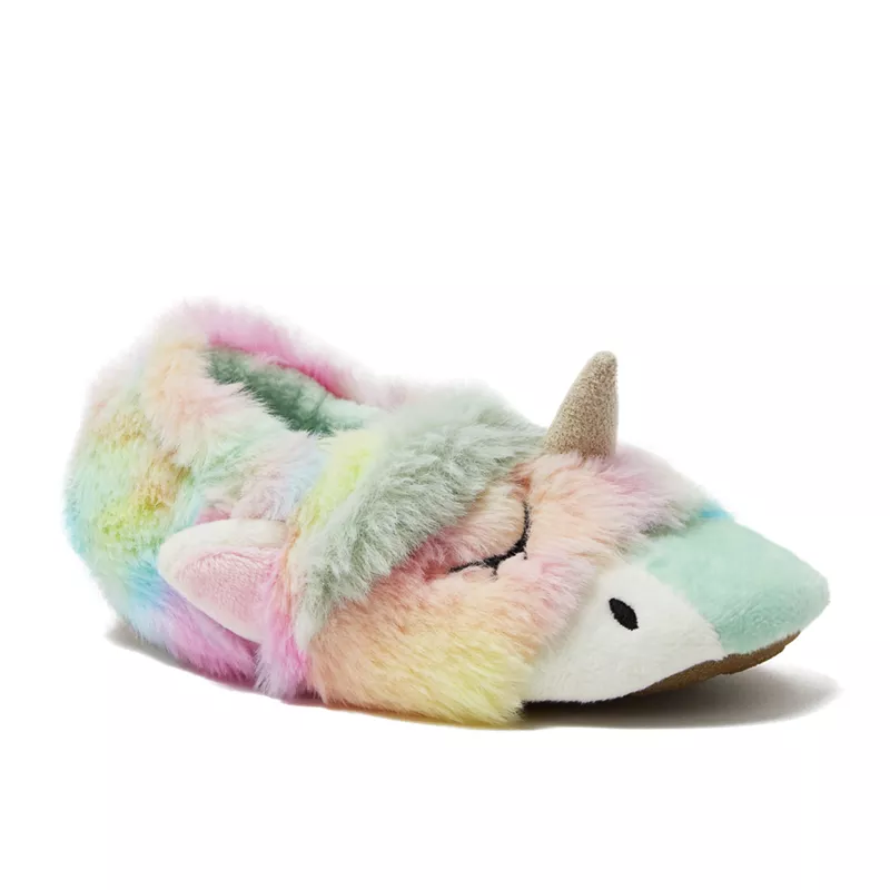 Toddlers Cute Furry Animal Slippers, alternative image