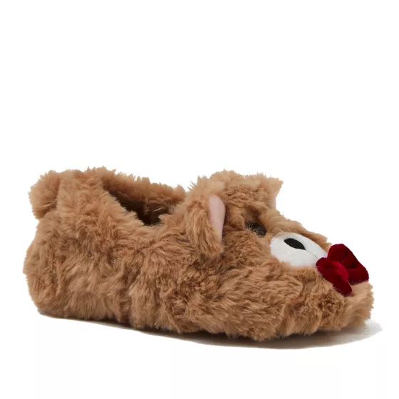 Toddlers Cute Furry Animal Slippers - primary