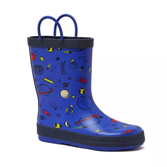 Toddlers Pull On Splash Rubber Rain Boots - primary