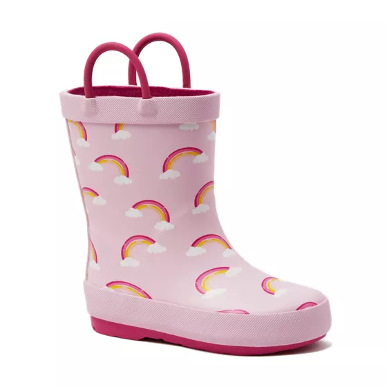 Toddlers Pull On Splash Rubber Rain Boots - primary