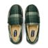 Kids Fuzzy Lined Plaid Moccasin Slippers, alternative image