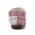Kids Fuzzy Lined Plaid Moccasin Slippers, alternative image