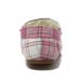 Kids Fuzzy Lined Plaid Moccasin Slippers, alternative image