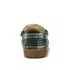 Kids Fuzzy Lined Plaid Moccasin Slippers, alternative image