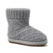 Kids Sherpa Lined Sweater Bootie Slippers, alternative image