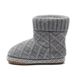 Kids Sherpa Lined Sweater Bootie Slippers, alternative image