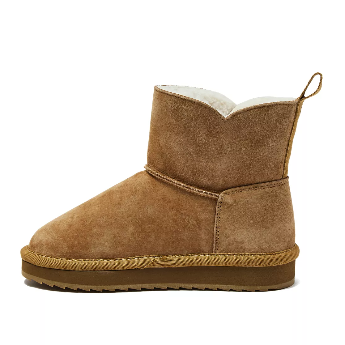 Kids Lined Suede Indoor Outdoor Boots