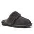 Women's Suede Furry Lined Slippers, alternative image