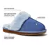 Women's Suede Furry Lined Slippers, alternative image