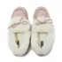 Women's Fluffy Lined Indoor Outdoor Moccasin Slippers, alternative image